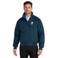 Adult Lined Bomber-Style Jacket - Screen Printed